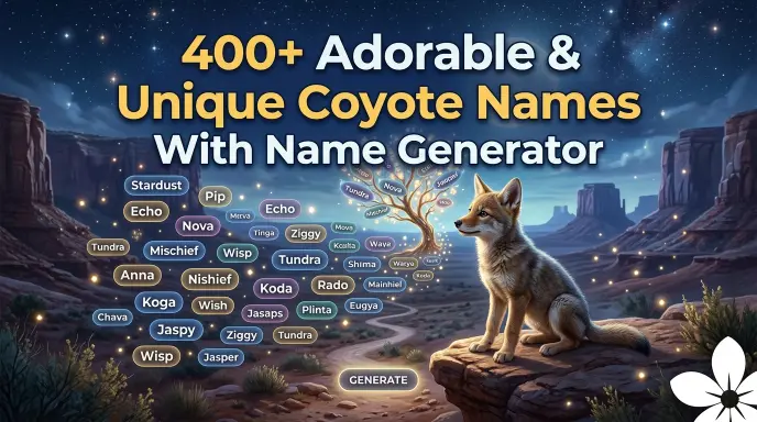 Adorable & Unique Coyote Names With Name Generator