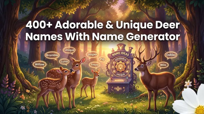 Adorable & Unique Deer Names With Name Generator