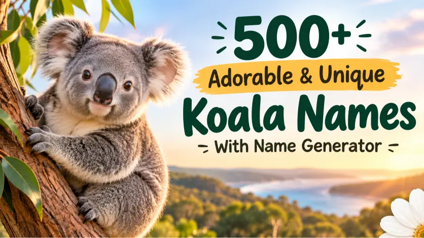 Adorable & Unique Koala Names With Name Generator