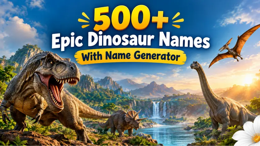 Epic Dinosaur Names With Name Generator