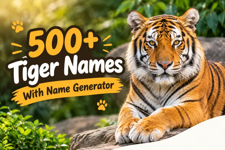 Tiger Names With Name Generator
