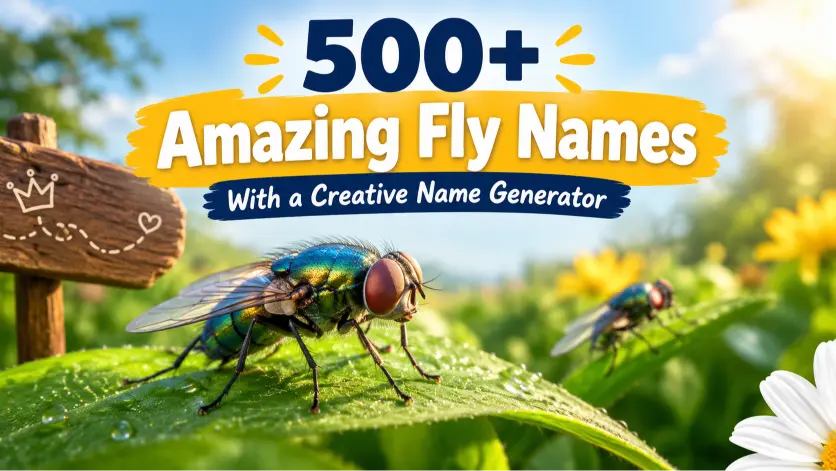 Amazing Fly Names With a Creative Name Generator