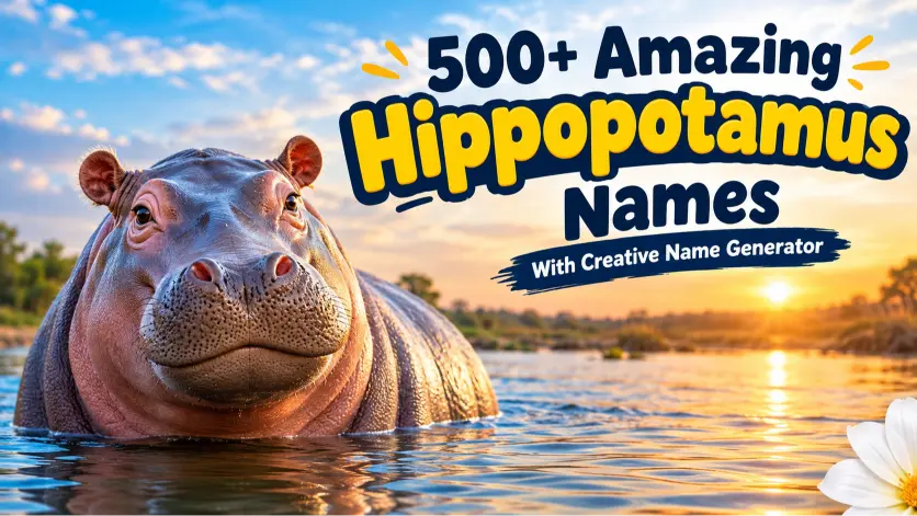 Amazing Hippopotamus Names With  Creative Name Generator
