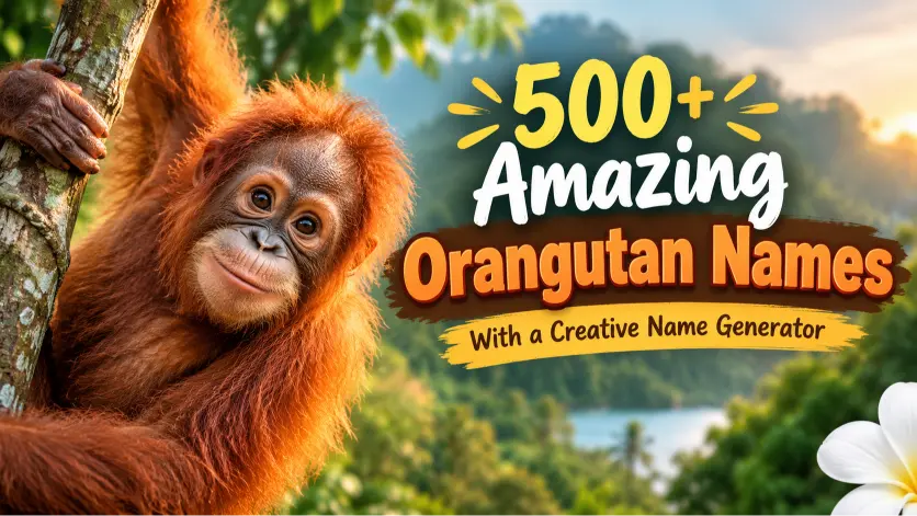 Amazing Orangutan Names With a Creative Name Generator
