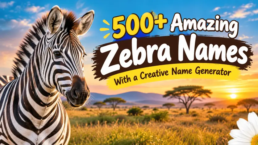 Amazing Zebra Names With a Creative Name Generator