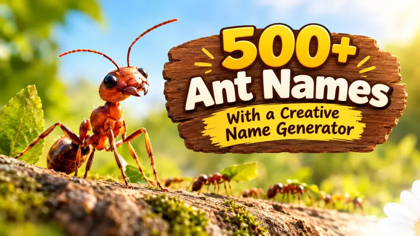 Ant Names With a Creative Name Generator