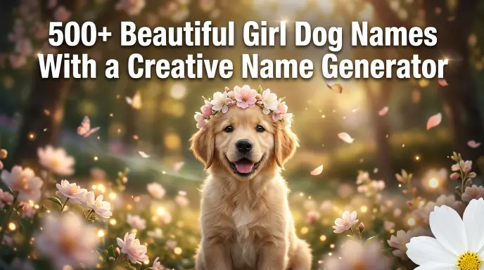 Beautiful Girl Dog Names With a Creative Name Generator