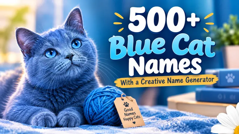 Blue Cat Names With a Creative Name Generator