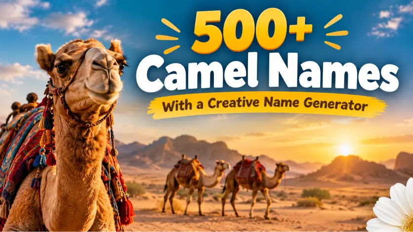 Camel Names With a Creative Name Generator