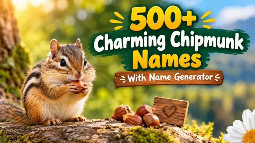 Charming Chipmunk Names With Name Generator