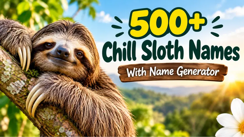 Chill Sloth Names With Name Generator