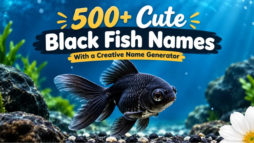 Cute Black Fish Names With a Creative Name Generator