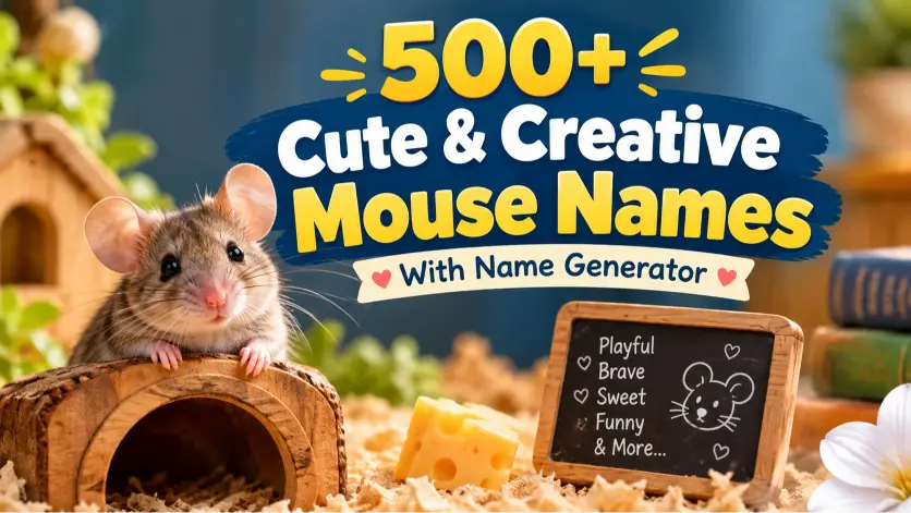 Cute & Creative Mouse Names With Name Generator