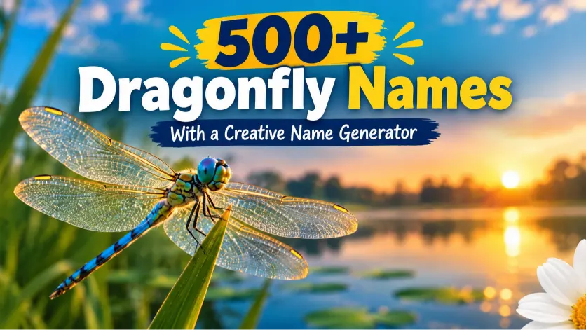 Dragonfly Names With a Creative Name Generator