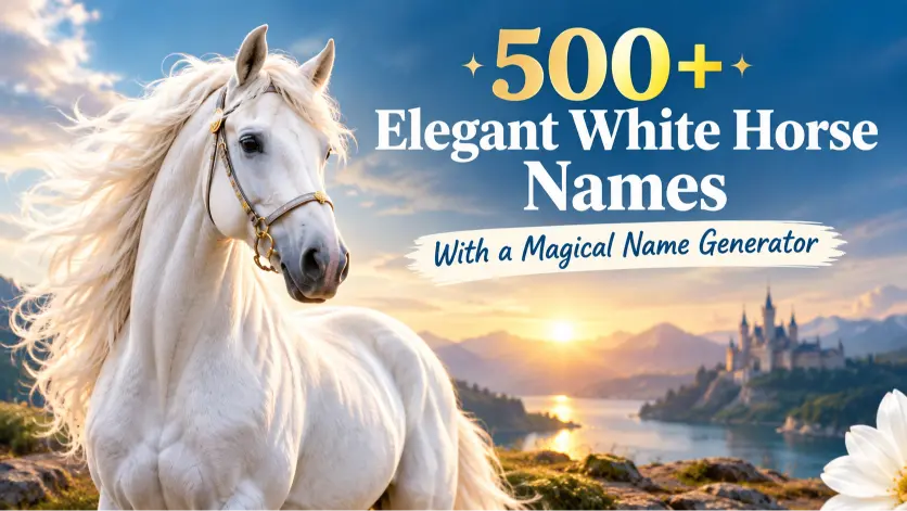 Elegant White Horse Names With a Magical Name Generator