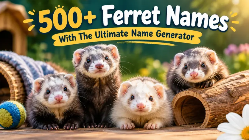 Ferret Names With The Ultimate Name Generator 