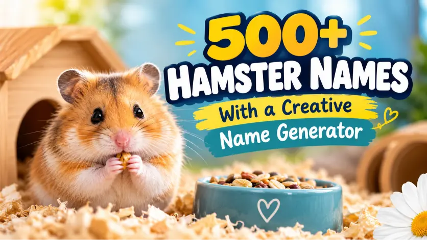 Hamster Names With a Creative Name Generator