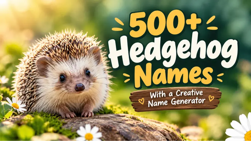 Hedgehog Names With a Creative Name Generator