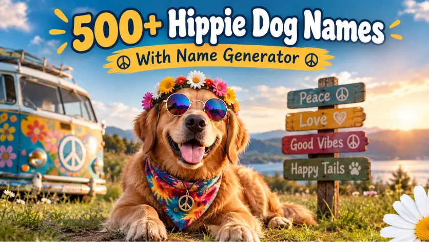 Hippie Dog Names With Name Generator