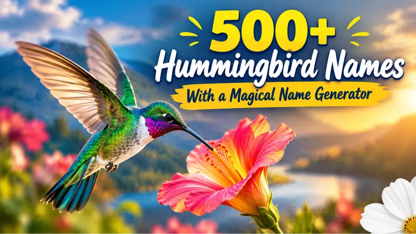Hummingbird Names With a Magical Name Generator