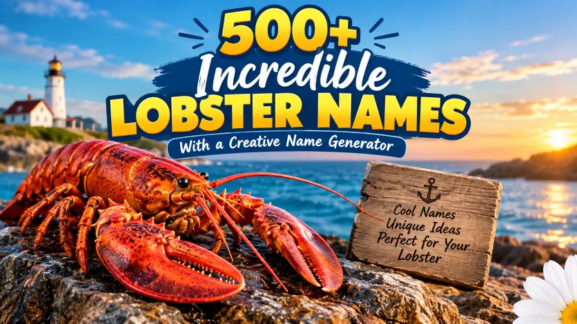 Incredible Lobster Names With a Creative Name Generator