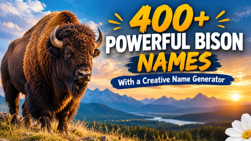 Powerful Bison Names With a Creative Name Generator