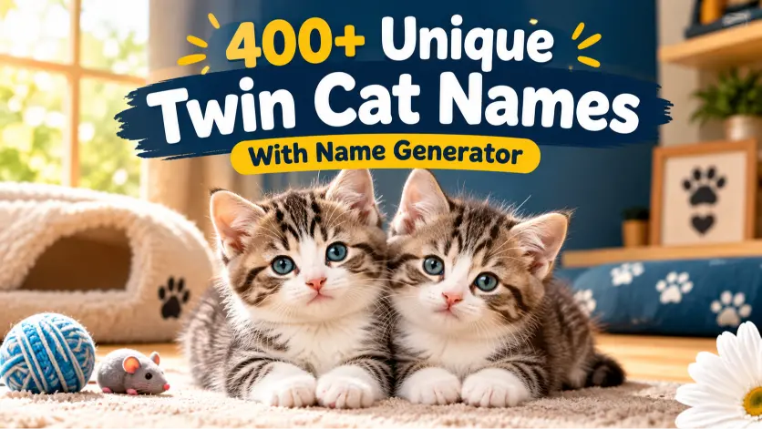 Unique Twin Cat Names With Name Generator